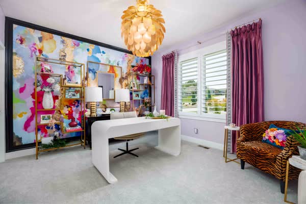 Colorful home office